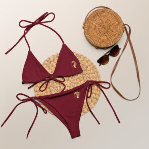 Burgundy Logo Bikini